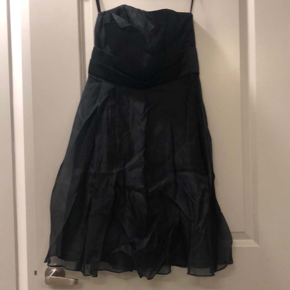 WhiteHouse BlackMarket Chiffon Strapless Dress